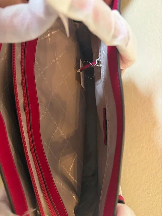 Michael Kors Hot Pink Saffiano Leather Tote - Picture 3 of 6